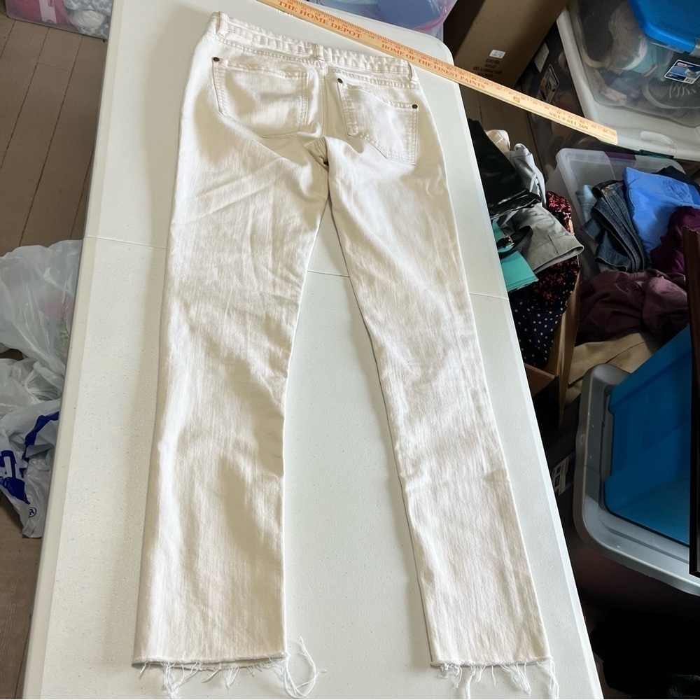 Ganni Cream Skinny Pants - Picture 8 of 8